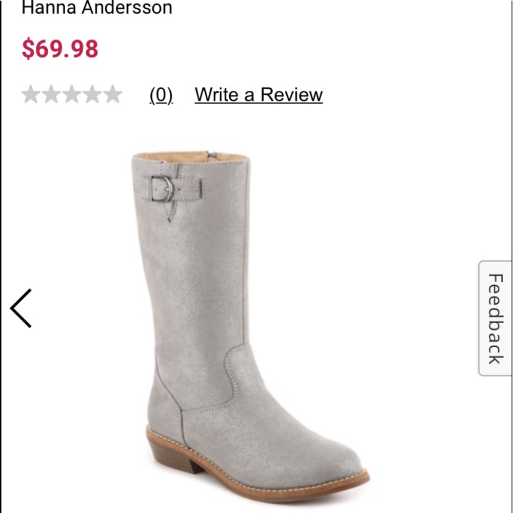 Hanna Anderson Karrine kids girls boots size 2